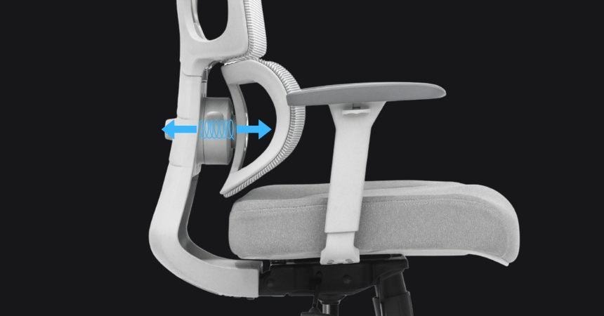 Aktywne wsparcie lędźwiowe Split Double-Lumbar w fotelu ERGONAUT BIONIC